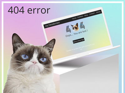 404 error Page [Daily UI #008] 404error 404errorpage 404page branding gradient graphic design uidesign website