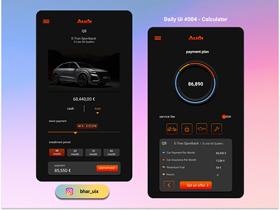 Daily UI - Calculator 004 appdesign calculator dailyui design loan minimal ui uidesign uiux ux
