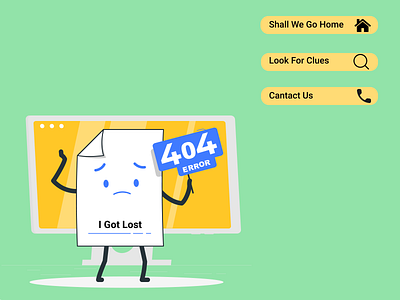 404 Error 404 404 error dailyui error graphic design home page illustration ui web web page