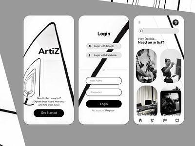 Artiz - UI design