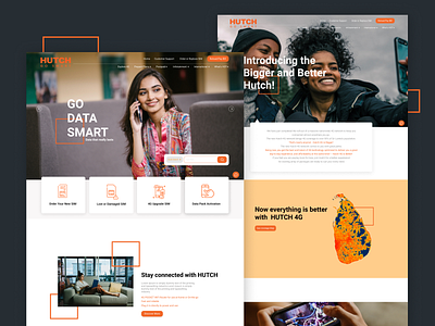 HUTCH - Telecom provider website - Redesign