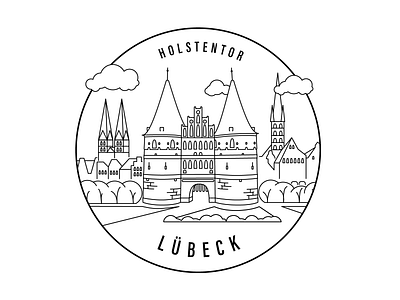 LUBECK MONOLINE design graphic design illustration lineart monoline vector