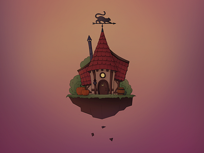 Witch house art illustration