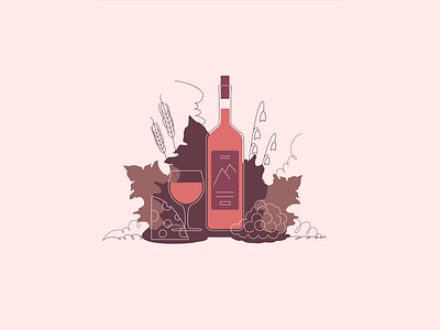 Wine art design graphic design illustration vector wine