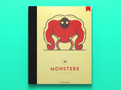 Monsters Dictionary book dictionary green magazine monster red yellow