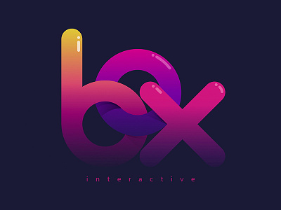 Box Logo box cube gradient interactive logo