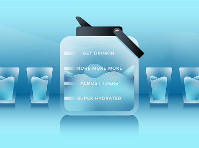 Get Drinkin' glass hydrate illustration jug swirl water
