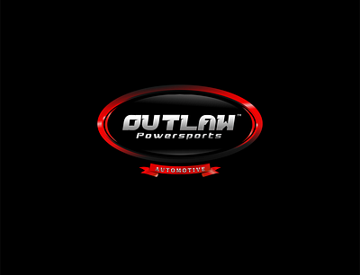 Outlaw Powersports Automotive art branding character clean design graphic design icon logo typography vector