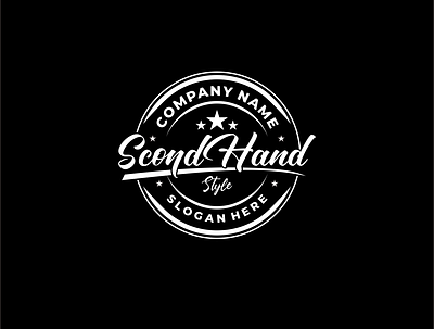 second hand Style logo branding character clean design graphic design icon logo minimal typography vector