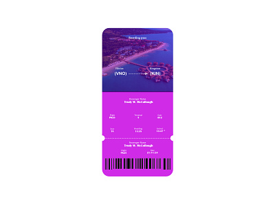 #dailyui024 #boardingpass