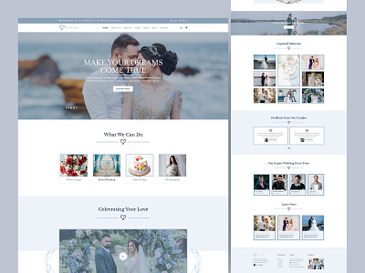 Loveu_ Wedding landing page agency business cleaning company corporate