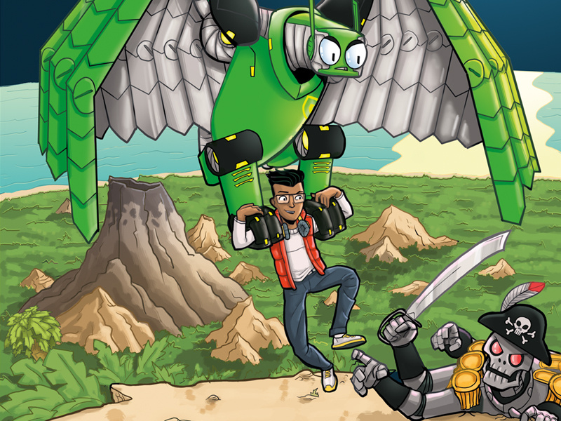 Axel & Beast Tropical Tangle by Andrew Isaac on Dribbble