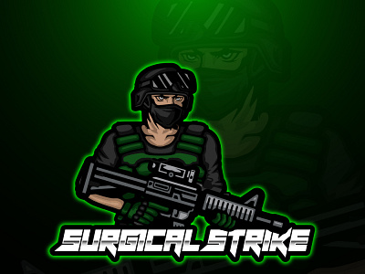 SurgicalStrikes branding design illustration logo vector