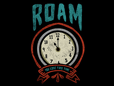 Roam - HT england hopeless records hot topic merch design pop punk roam