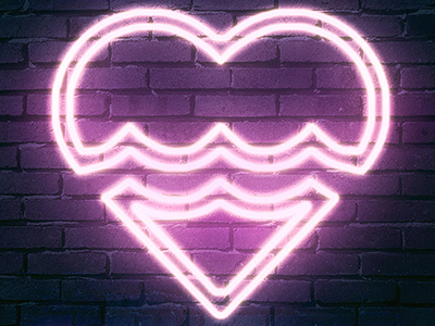 Lovewave Emblem branding emblem heart identity indie lovewave music symbol wave