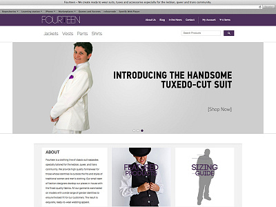 Fourteen ecommerce interface ui ux web design website