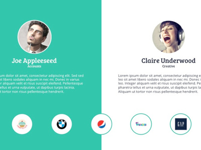 Team Profile by Christian Lisogorsky on Dribbble