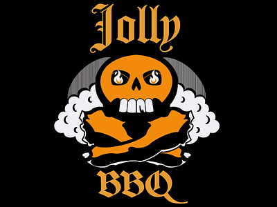 Jolly BBQ Logo Design design graphic design illustration logo typography vector