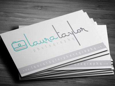 Laura Taylor Photography Logo business card laura logo photography taylor
