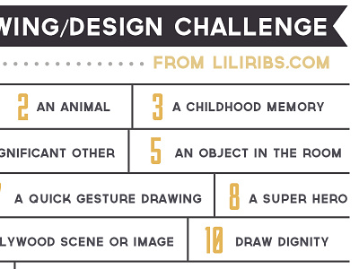 30 Day Drawing/Design Challenge