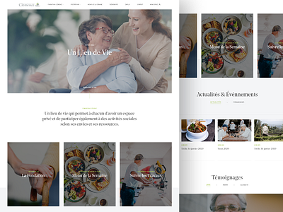 Clémence branding design landing page typography ui ux web website