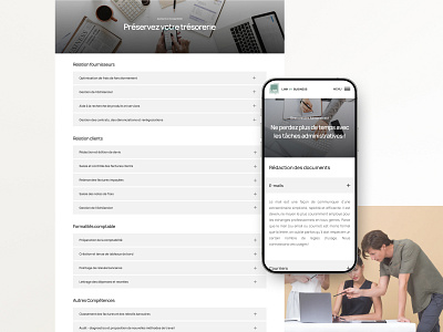 LMB — Services accessibility business design landing page minimal mobile ui ui ux web website