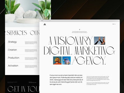 AMA® — Agency Website 005 animation branding design illustration landing page logo typography ui ux web website