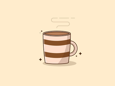 Coffee Cup asset cartoon design flat icon illustration illustrator logo minimal