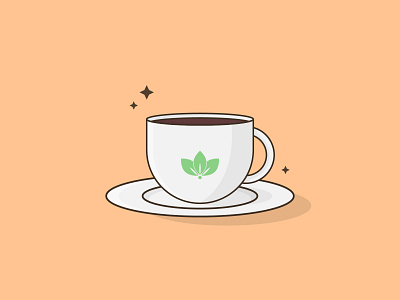 Tea Cup asset cartoon cup design flat icon illustration illustrator logo minimal tea teacup