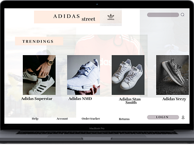 Adidas homepage by Fernando Fiori on Dribbble