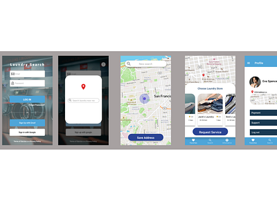 Laundry search app figma