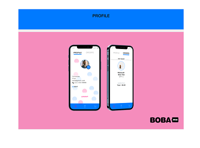 Boba Tea project app design figma ui ux