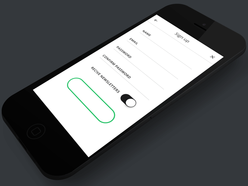 Sign Up Button animation app ios ios8 iphone app ui user experience user interface ux web
