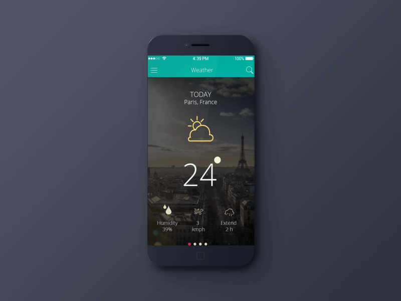 3D Floating Effect ! 3d aftereffects animation app floating ios ui ux weather