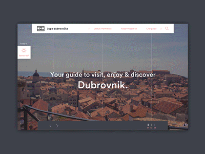 #010 Daily UI challenge - Dubrovnik parallax scroll motion ui dubrovnik croatia principle parallax website ux ui challenge daily ui