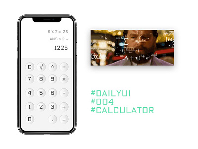 Calculator UI calculator dailyui ff oxide