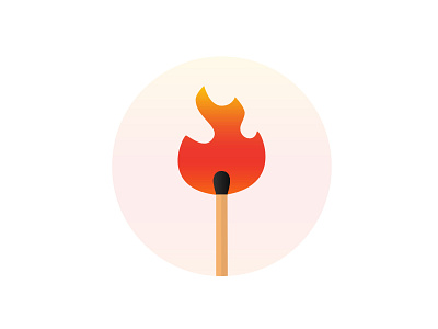 Match Flame Illustration flame flame logo illustraion logo match matches