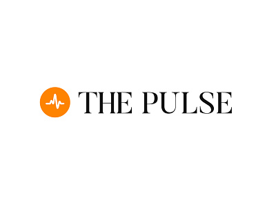 The Pulse branding design editorial icon logo logodesign newspaper pulse typography