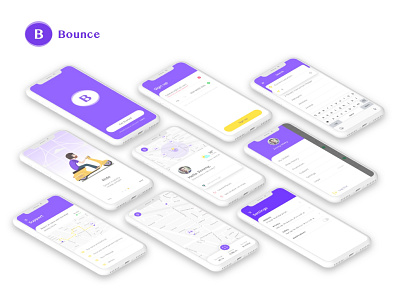 Bounce illustration mobile mobile app ui user experience user interface ux web