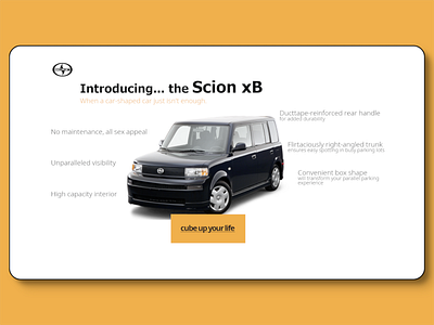 Scion xB "promotional" poster