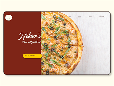 Hero Design for Restaurant Website cta design hero herodesign homepage restaurant ui uidesign visualdesign webdesign website