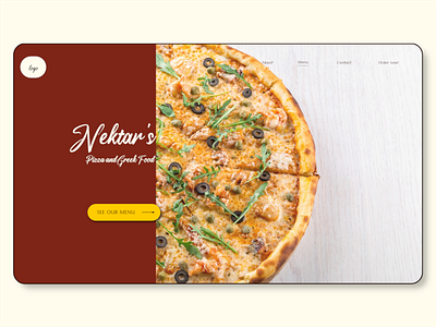 Hero Design for Restaurant Website