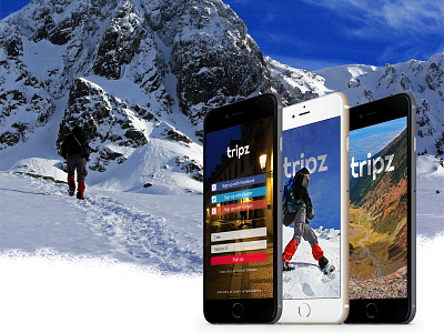 Tripz - mobile app and website app apple design ios mobile outdoor photography website
