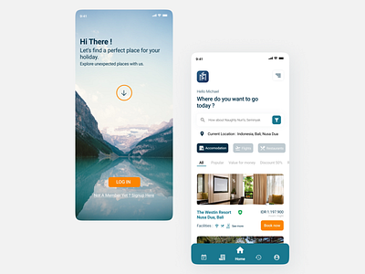 Travel App Design accomodation app booking design graphic design home homepage hotel mobile mobileapp travel travelapp ui ux