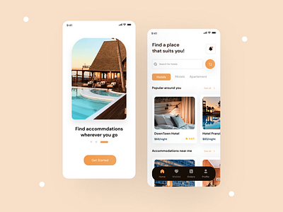 Case Study - Hotel Booking app concept app design designer hotel booking app mobile app travel app ui ui design uiux uix ux ux design