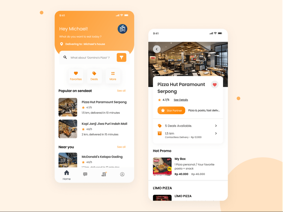 Food Delivery Mobile App by Michael Stevanus Hartono ️ on Dribbble