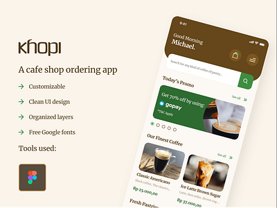 Khopi - A cafe ordering app