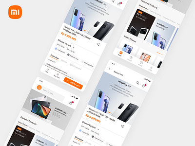 Mi Store redesign concept android designer ecommerce figma ios mi store mobile app smartphone ui ui design uiux uix ux xiaomi