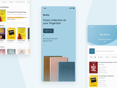 Book Store Mobile App app book book app book store clean mobile app design e book e commerce figma library mobile app mobile design mobile ui online book read reading ui ux