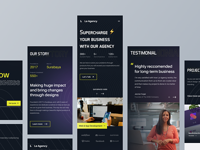 Le Agency - Creative Agency Responsive view